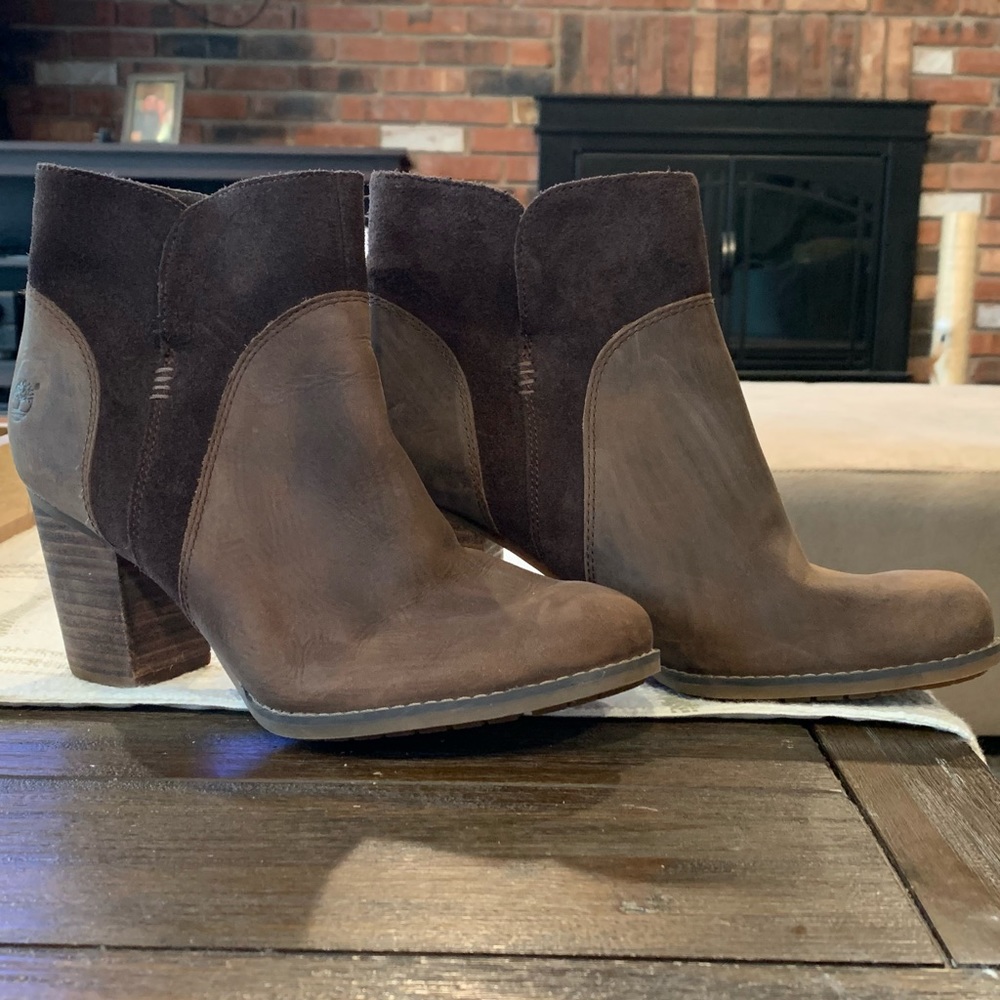 Timberland 💕 Brown Suede Ankle Booties sz. 8.5
